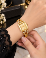 Elegant Gold Ladies Luxury Watch - Image 2